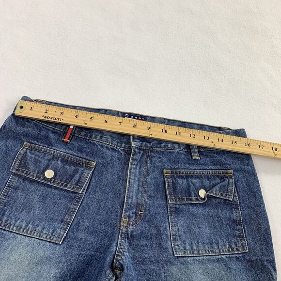 Vintage 2002 Y2K Tommy Hilfiger Flare Boot Cut Leg Jeans 11 Low Rise Blue Denim - Picture 9 of 11